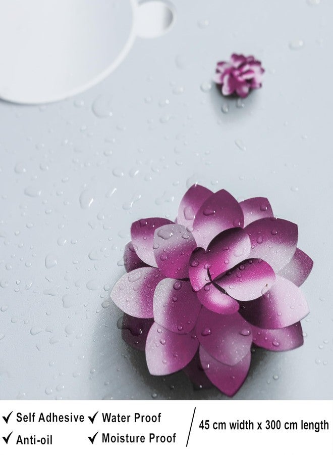 ANNACREATIONS Anna Creations Self Adhesive Wallpaper Waterproof Vinyl Stickers PVC Wall Papers (45''cm x 304'' cm) (Hydrangea Flower) - Image 5